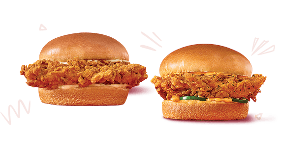 Jollibee Chicken Sandwiches in Original and Spicy